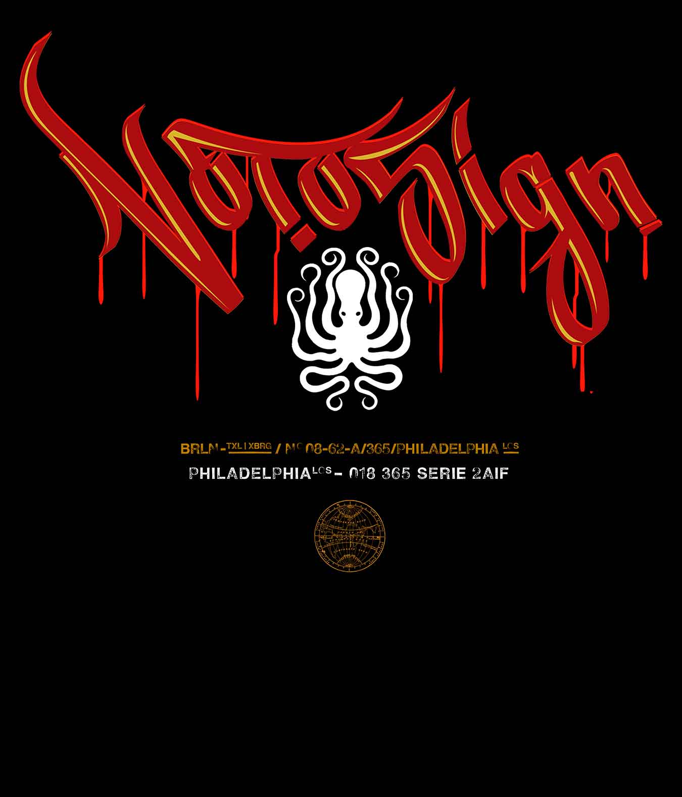 NOTOSIGN®. Premium Unisex Hoodie - Mit Taschendruck