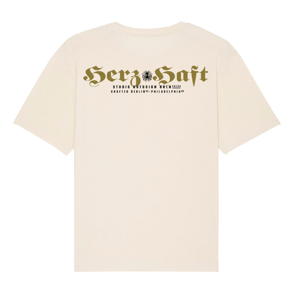 HerzHaft. Unisex Oversize Premium Shirt von Notosign