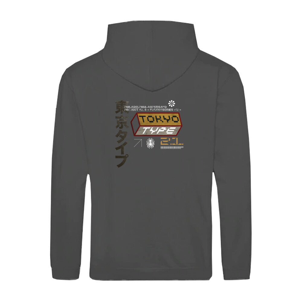 TokioType. Zipper Hoodie Unisex