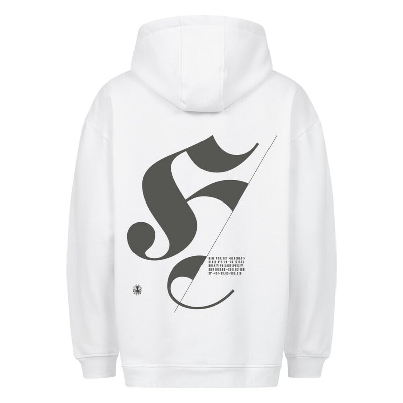 Ampersand_Classic Oversized Hoodie_weiss