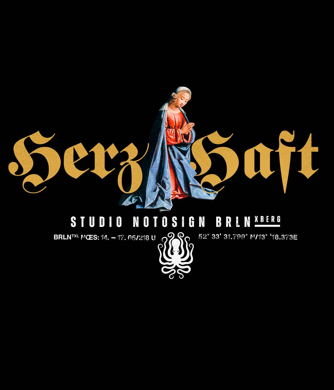 HerzHaft®. Unisex Classic Oversized Hoodie