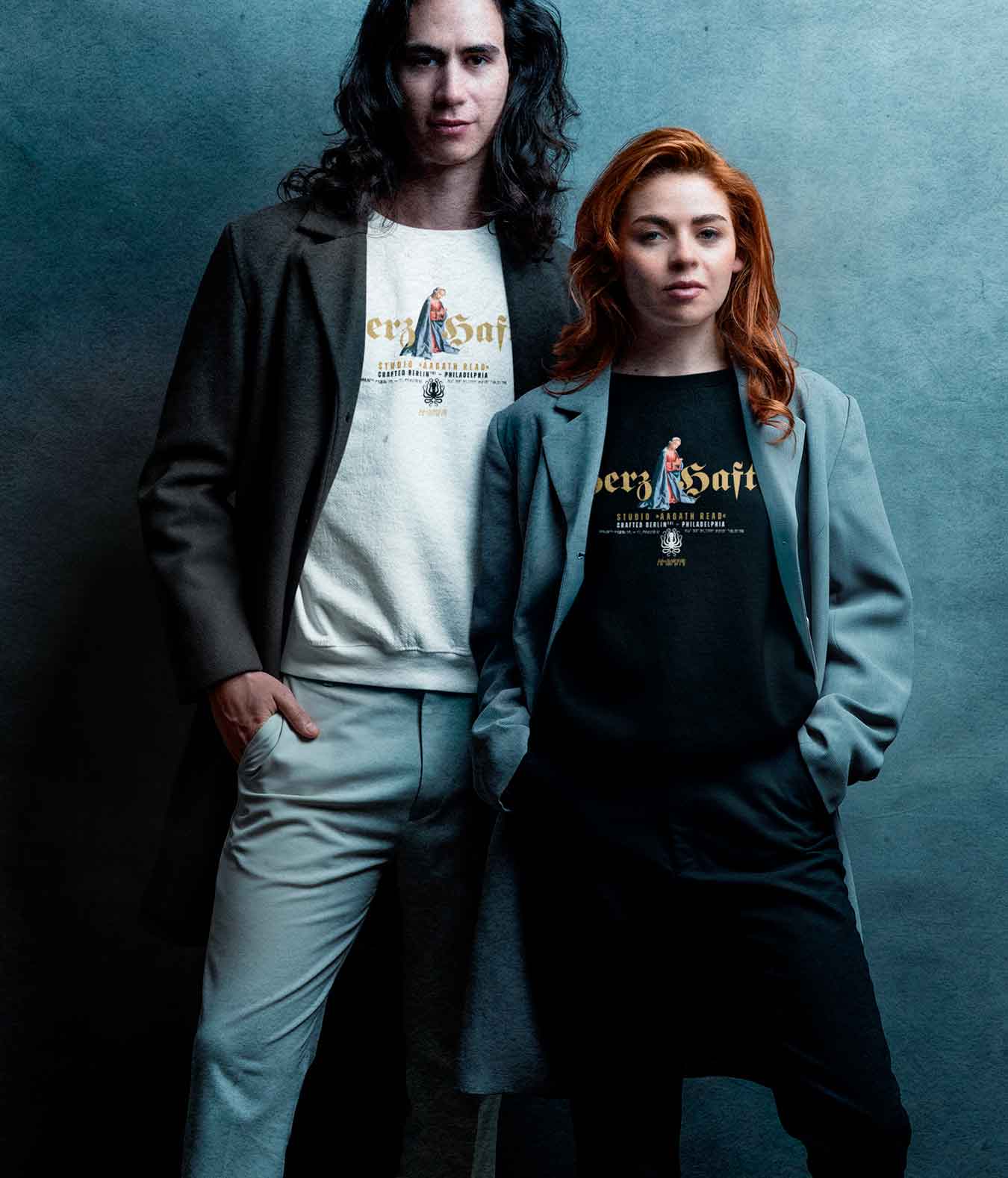 HERZHAFT®. Unisex Classic Sweatshirt mit Madonna