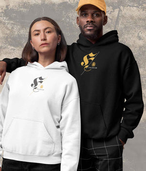 HERZHAFT. Klassischer Hoodie in Premium Organic-Qualität