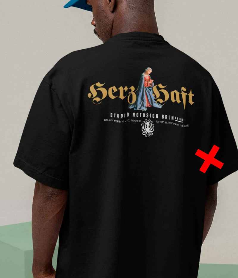 HERZHAFT. Oversized Shirt in Premium Organic-Qualität