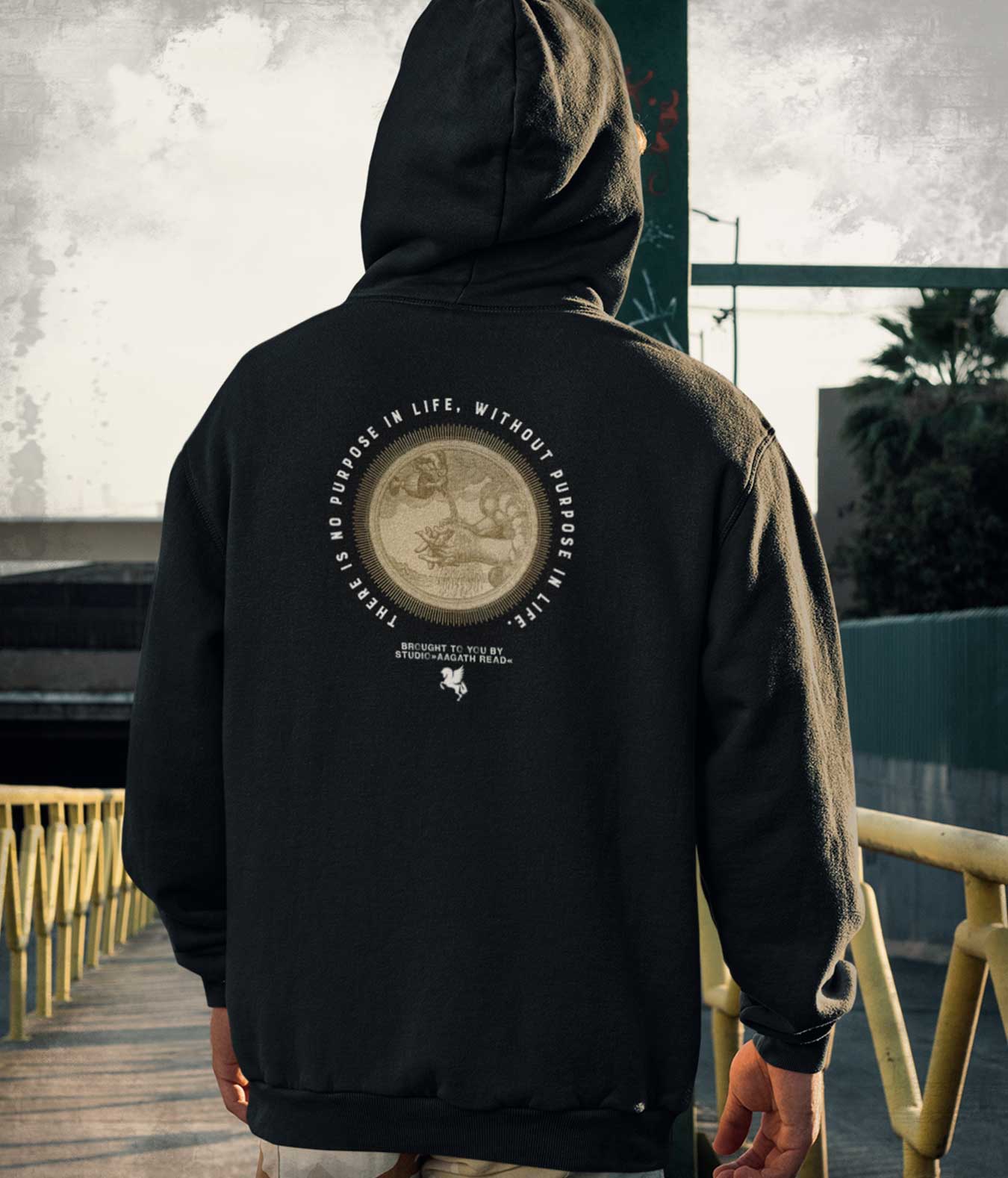 Sinn des Lebens. Casual Unisex Hoodie