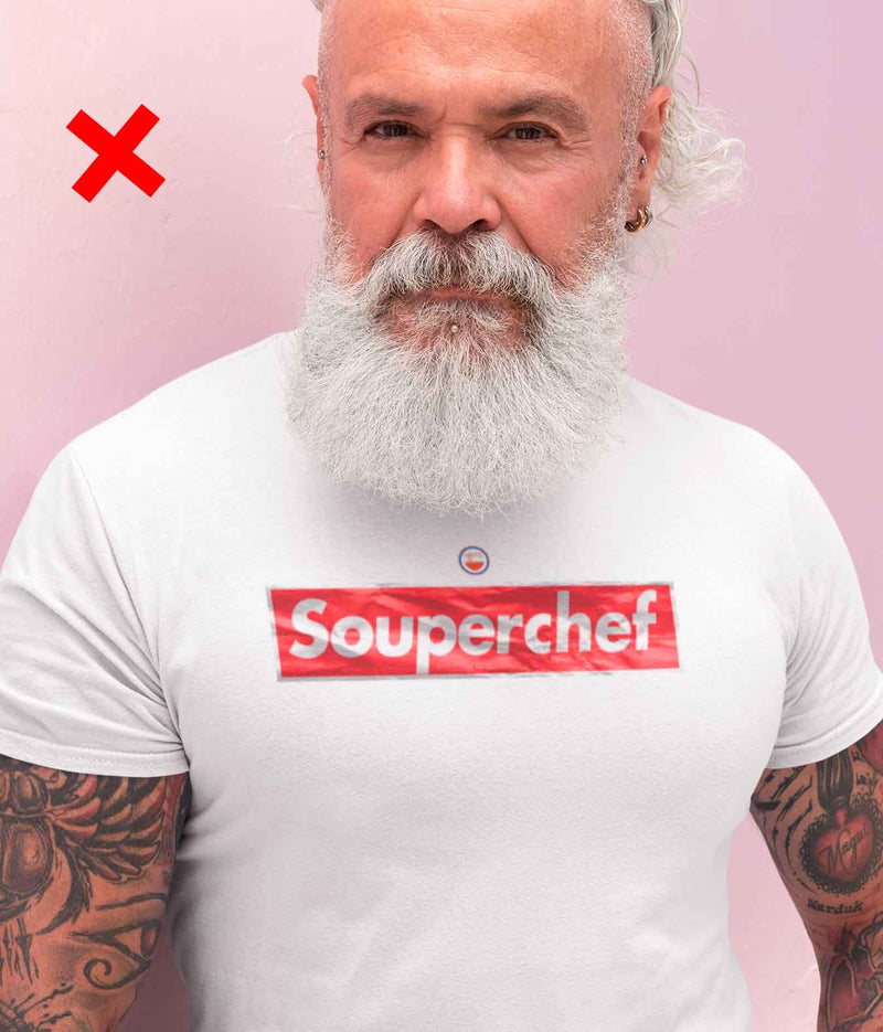 SOUPERCHEF. ÜBERGROSSES PREMIUM ORGANIC SHIRT