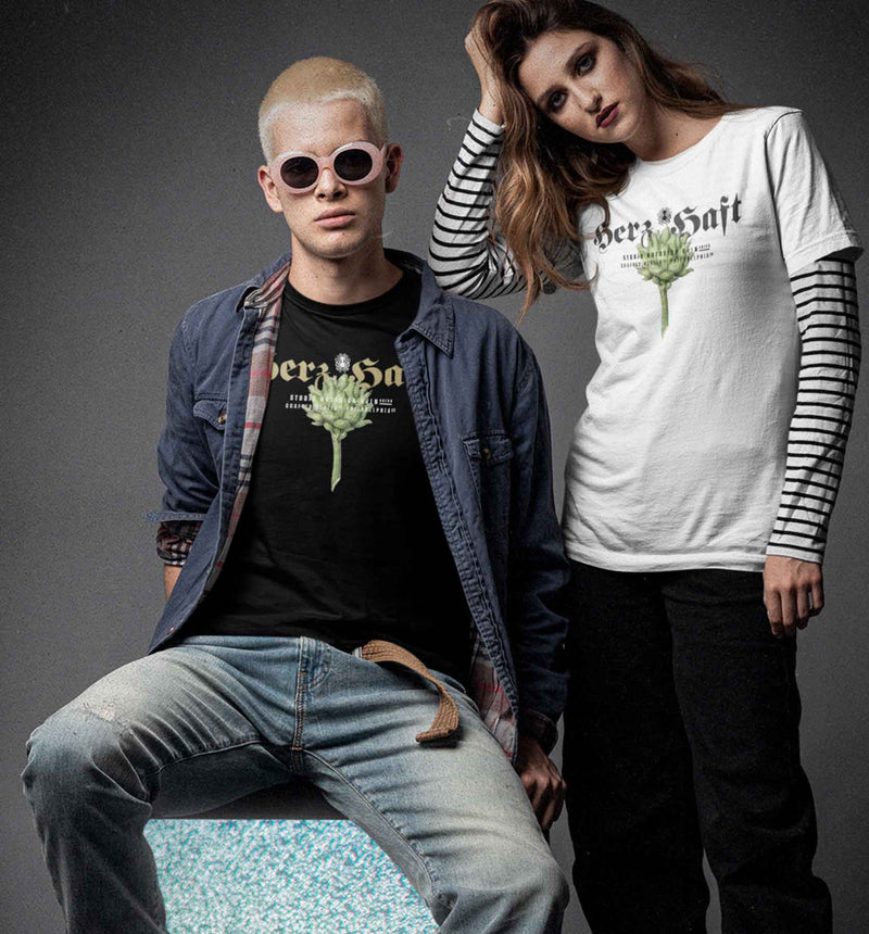 HerzHaft. Unisex Premium Oversize Shirt mit  Artischocke