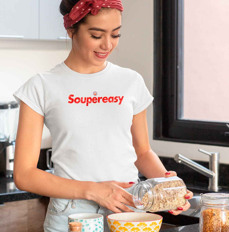 SOUPEREASY – Woman Classic Organic Shirt aus 100% Bio-Baumwolle
