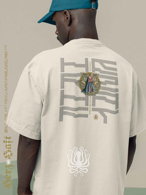 HerzHaft. Typografisches Organic Oversize Shirt in Premiumqualität.