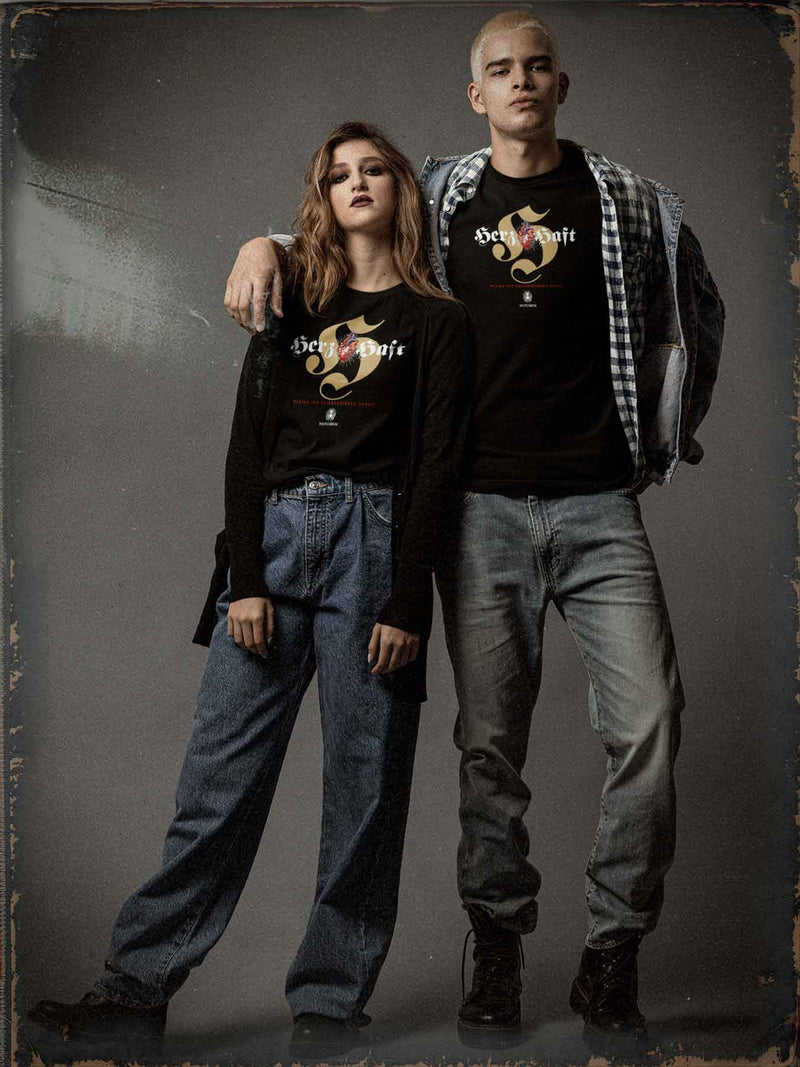 HERZHAFT. Unisex Oversize Organic Shirt in Premiumqualität