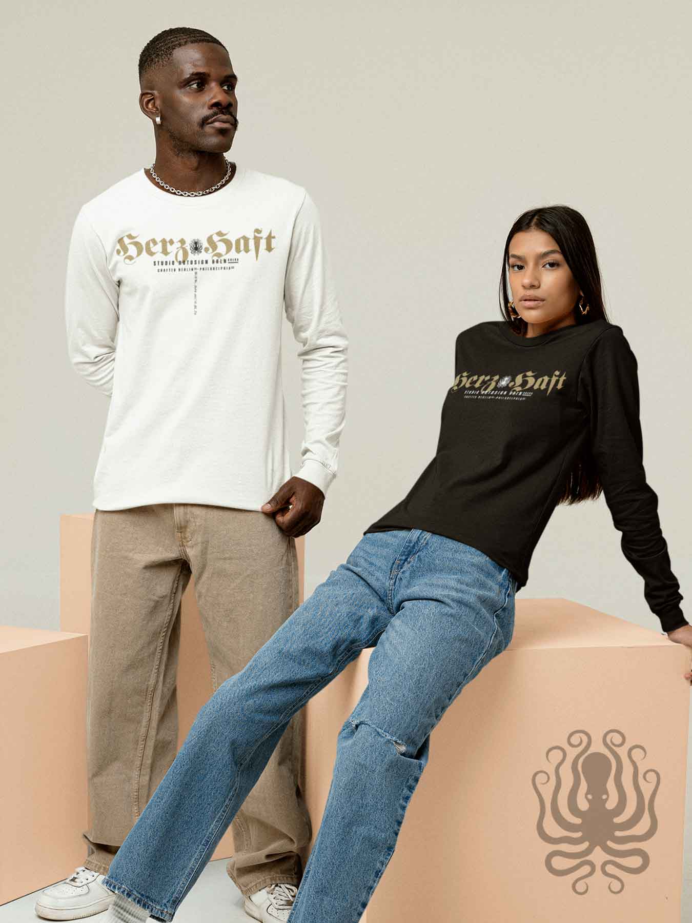 HerzHaft. Cooles Classic Unisex Sweatshirt. 