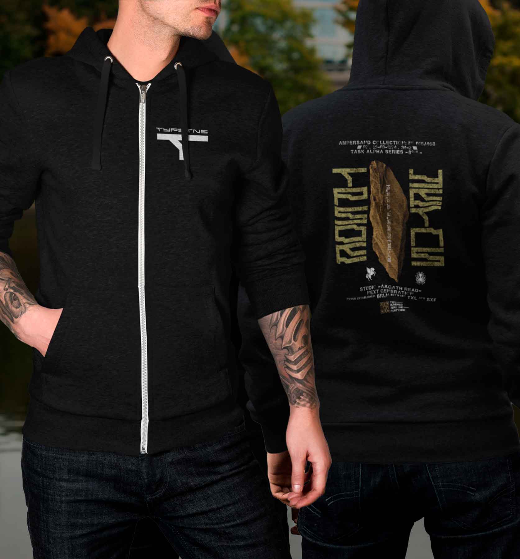 TypeStones. Unisex Classic Zipper Hoodie