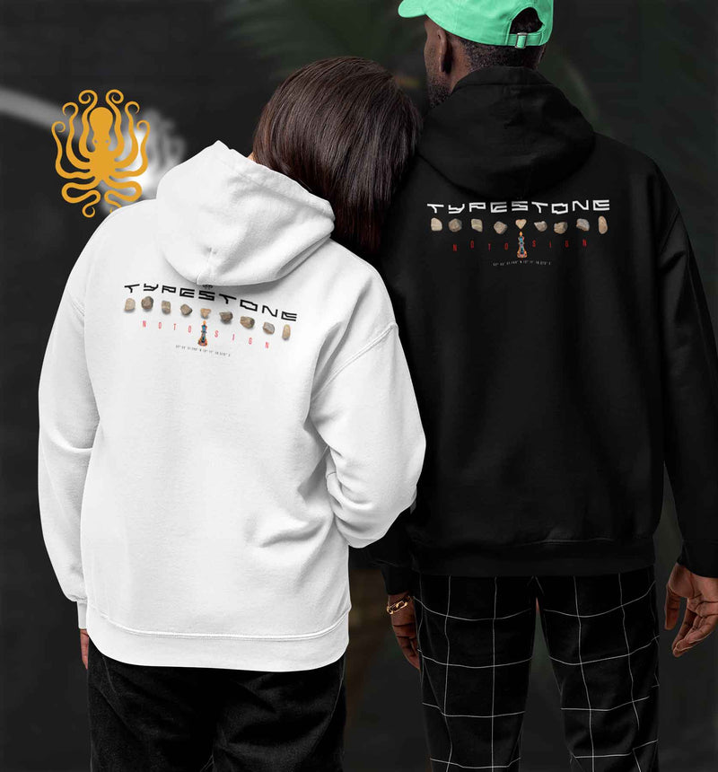 TypeStone. Premium Hoodie > Backsite