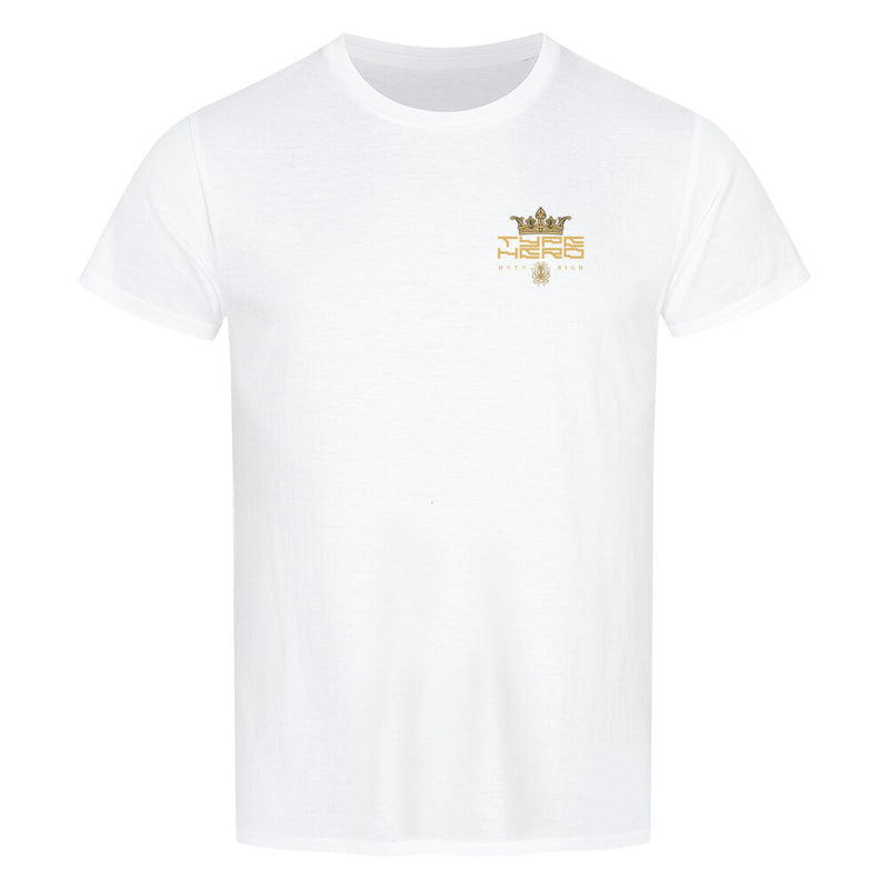 TypeHero. Typografisches Classic Organic T-Shirt