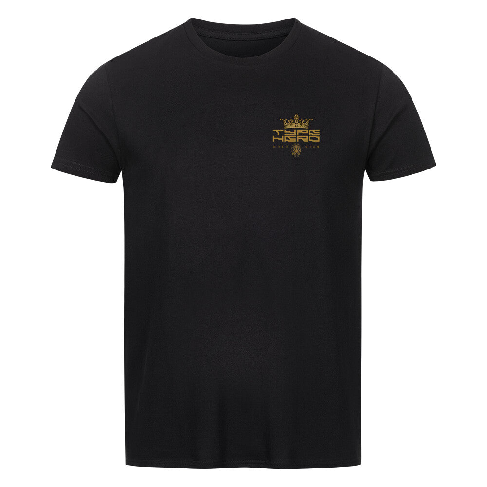 TypeHero. Typografisches Classic Organic T-Shirt