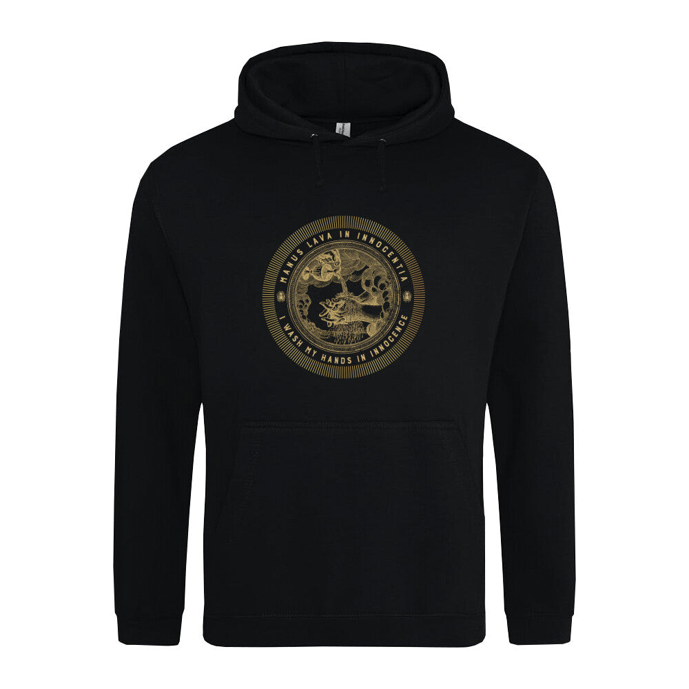 Frei von Schuld! Classic Unisex Hoodie - Mit Taschendruck