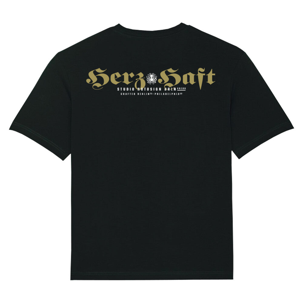 HerzHaft. Unisex Oversize Premium Shirt von Notosign