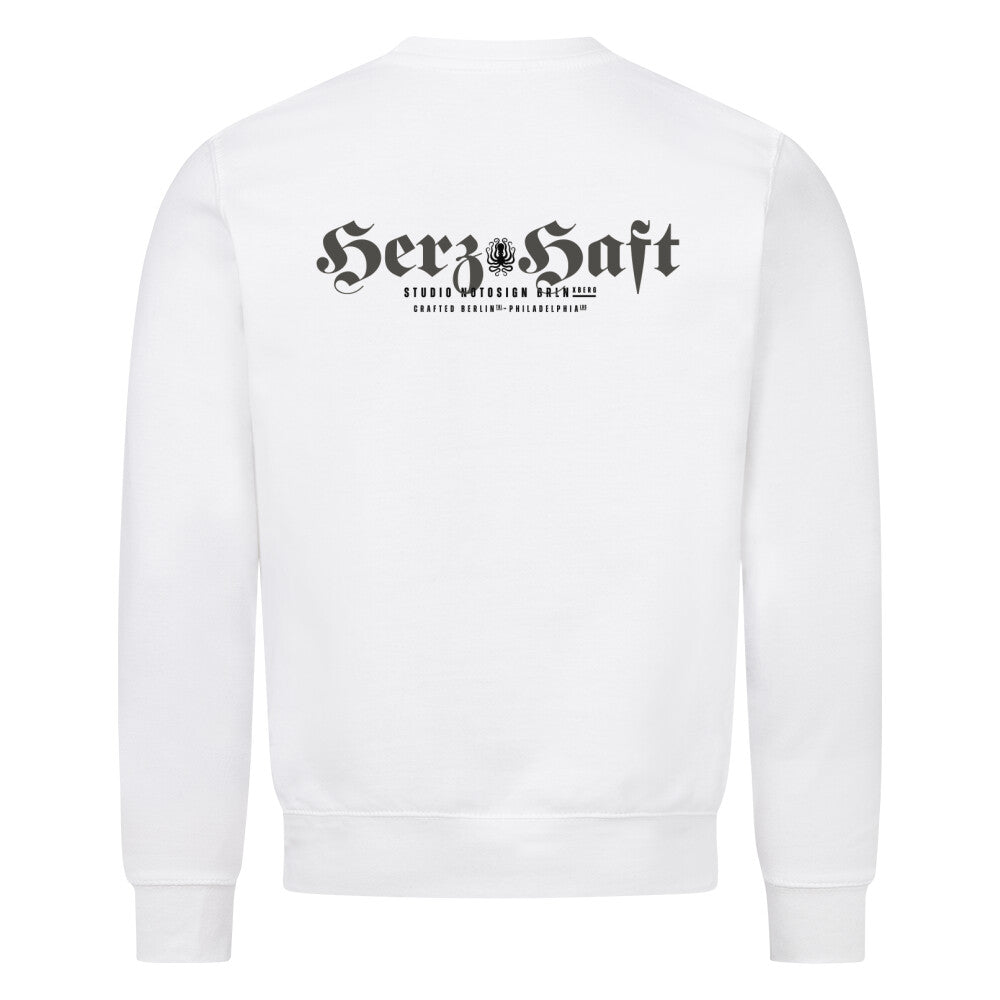 HerzHaft. Extravagantes Unisex-Sweatshirt von NotoSign Berlin