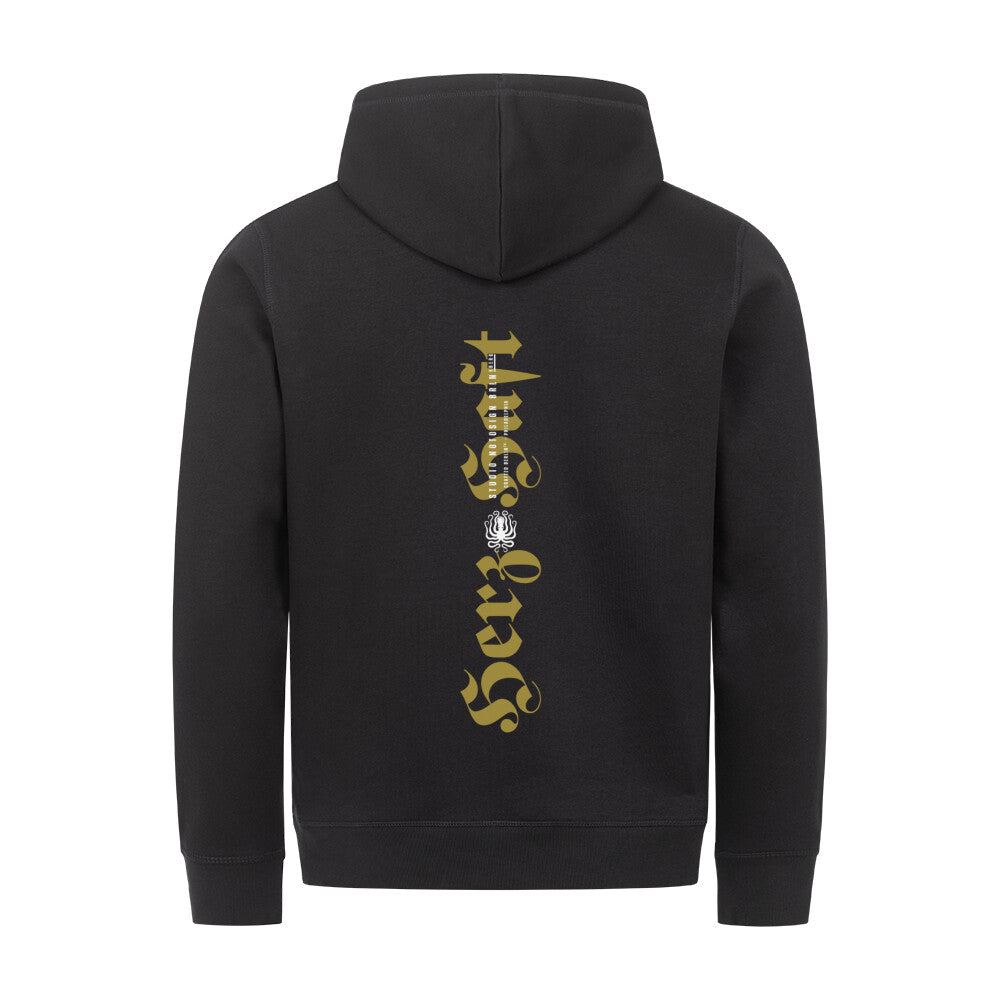 HERZHAFT. Klassischer Hoodie in Premium Organic-Qualität
