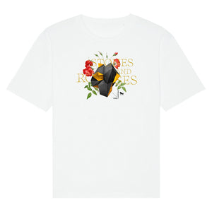 Steine und Rosen. Premium Organic Oversize Shirt