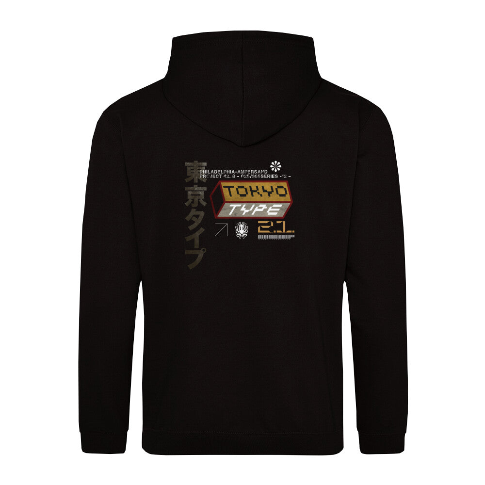 TokioType. Zipper Hoodie Unisex