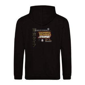 TokioType. Zipper Hoodie Unisex
