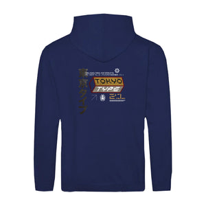 TokioType. Zipper Hoodie Unisex