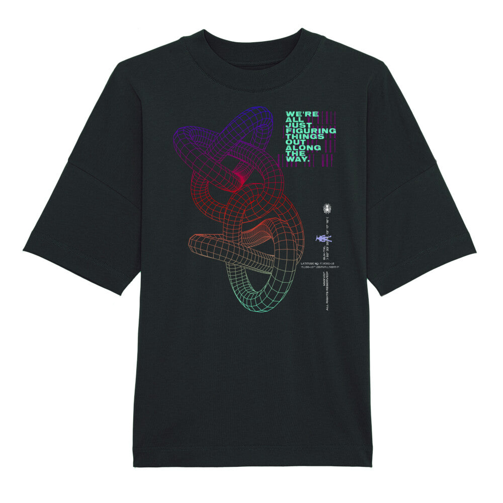 we're all just… Premium Organic Oversize Shirt
